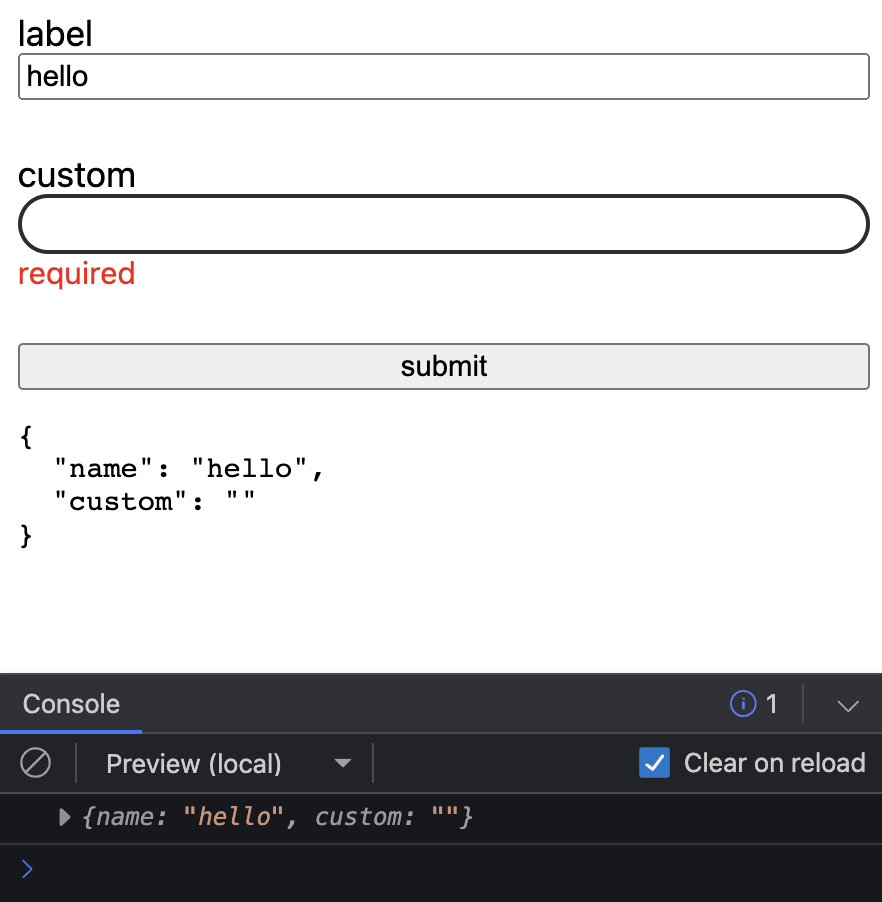 Angular Form and Web Component form control